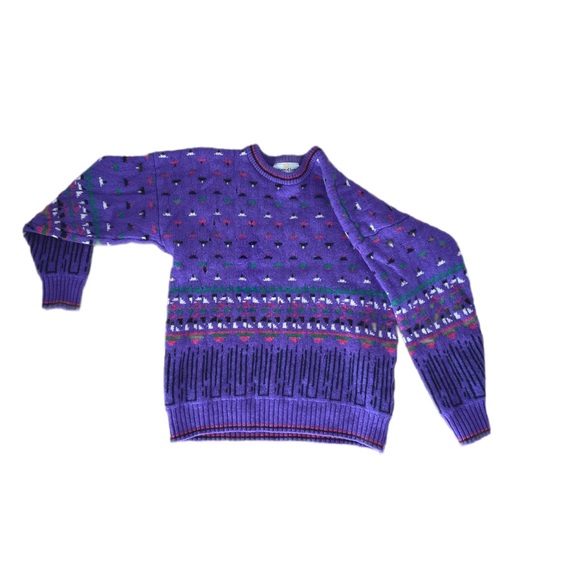 Scottish 100% lambs wool knit sweater - Picture 4 of 10